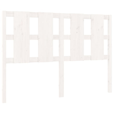 Sängynpääty valkoinen 145,5x4x100 cm täysi mänty