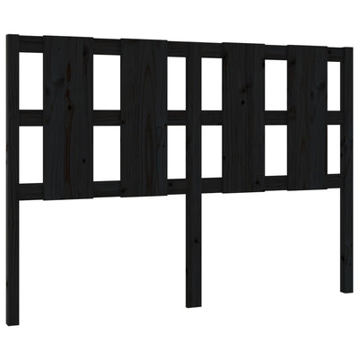 Sängynpääty musta 145,5x4x100 cm täysi mänty