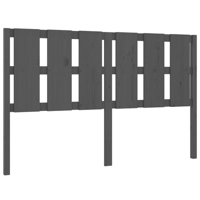 Sängynpääty harmaa 155,5x4x100 cm täysi mänty
