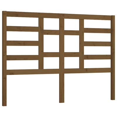 Sängynpääty hunajanruskea 126x4x104 cm täysi mänty