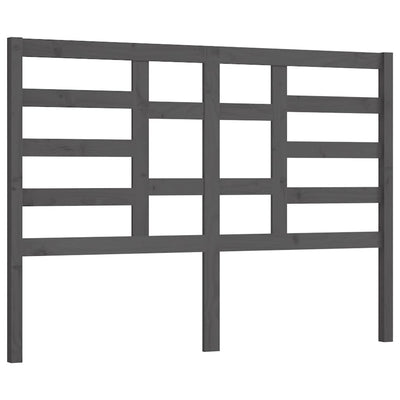 Sängynpääty harmaa 156x4x104 cm täysi mänty