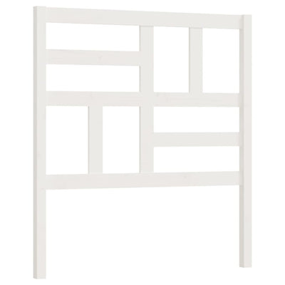 Sängynpääty valkoinen 81x4x104 cm täysi mänty