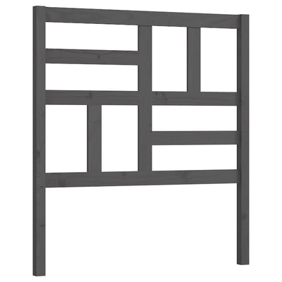 Sängynpääty harmaa 106x4x104 cm täysi mänty