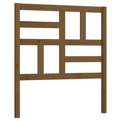 Sängynpääty hunajanruskea 106x4x104 cm täysi mänty