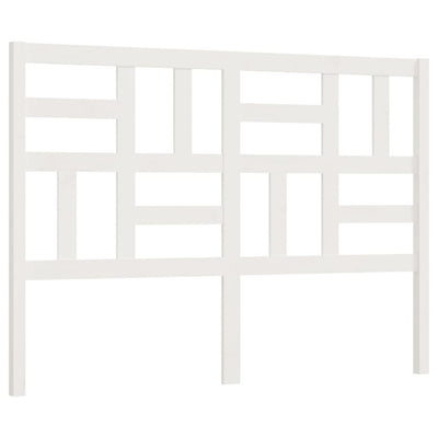 Sängynpääty valkoinen 126x4x104 cm täysi mänty