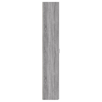 Toimistokaappi harmaa Sonoma 60x32x190 cm tekninen puu