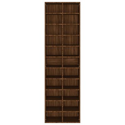Kenkäteline ruskea tammi 54x34x183 cm tekninen puu