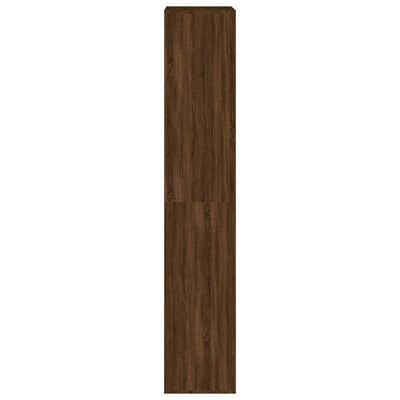 Kenkäteline ruskea tammi 54x34x183 cm tekninen puu