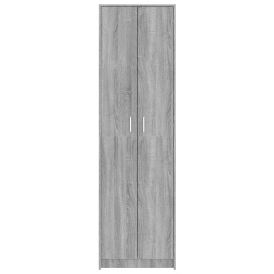 Eteisen vaatekaappi harmaa Sonoma 55x25x189 cm tekninen puu