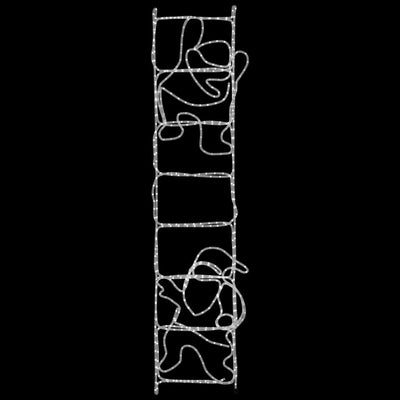 Joulupukki tikkailla taitettava koriste Lori 50x200cm (552 led-valoa)