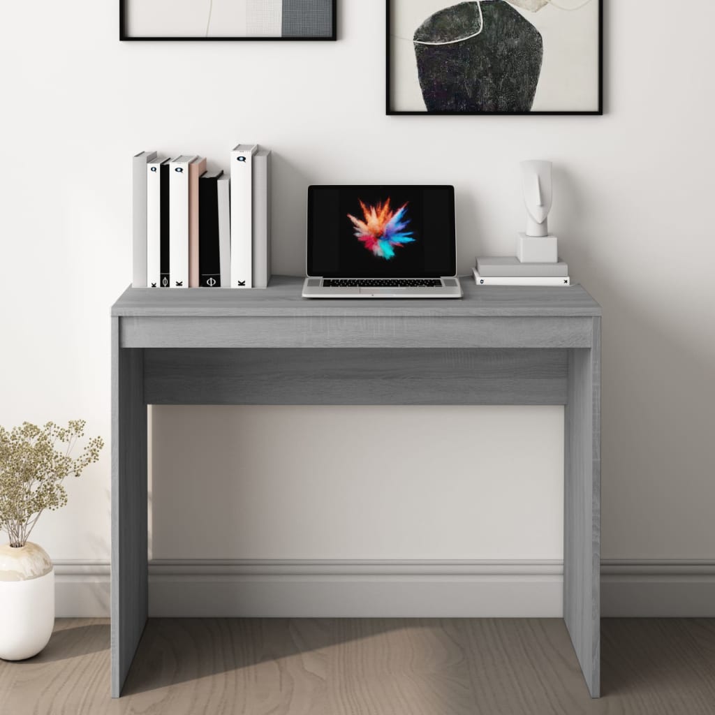 Harmaa työpöytä Nelli 90x40x72cm (puinen)