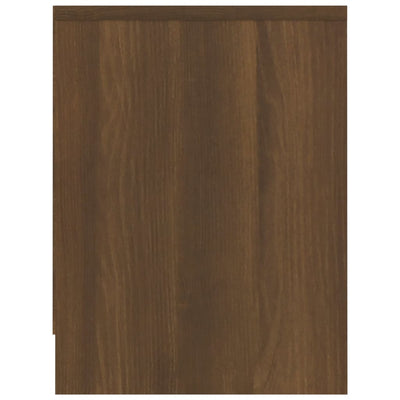 Yöpöydät 2 kpl ruskea tammi 40x30x40 cm lastulevy