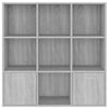 Kirjahylly harmaa Sonoma 98x30x98 cm