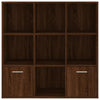 Kirjahylly ruskea tammi 98x30x98 cm