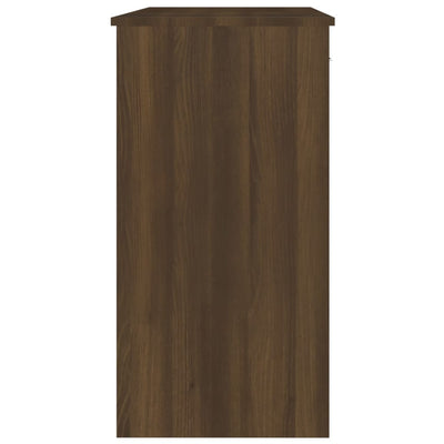 Työpöytä ruskea tammi 80x40x75 cm tekninen puu