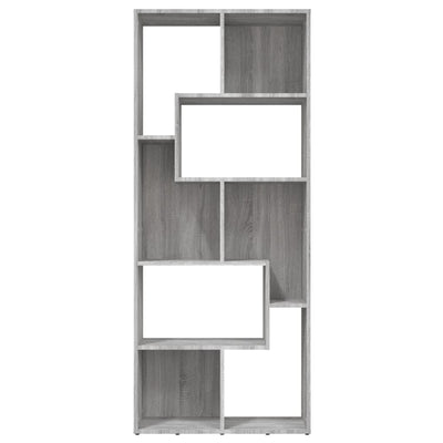 Kirjahylly harmaa Sonoma 67x24x161 cm tekninen puu