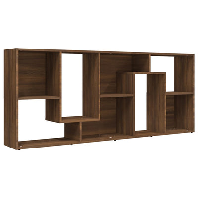 Kirjahylly ruskea tammi 67x24x161 cm tekninen puu