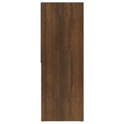 Kirjahylly ruskea tammi 67x24x161 cm tekninen puu