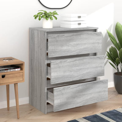 Senkki harmaa Sonoma 60x35x76 cm tekninen puu
