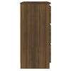 Senkki ruskea tammi 60x35x76 cm tekninen puu