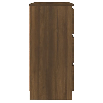 Senkki ruskea tammi 60x35x76 cm tekninen puu