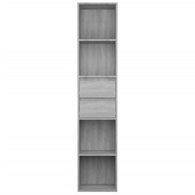 Harmaa kirjahylly Grofu 36x30x171cm (puinen)