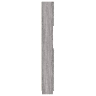 Kylpyhuoneen kaappi harmaa Sonoma 32x25,5x190 cm tekninen puu