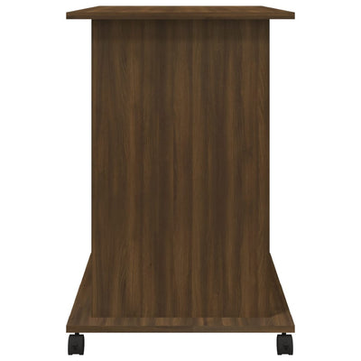 Ruskea tammi tietokonepöytä Tasita 80x50x75cm (puinen)