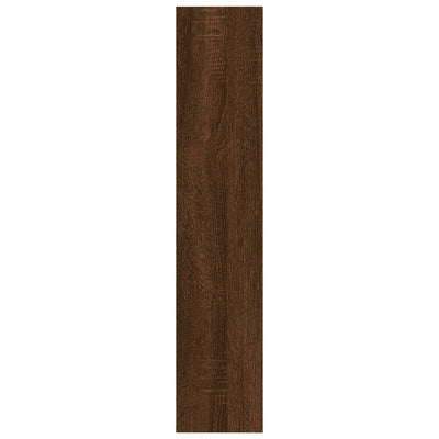 Seinähylly ruskea tammi 90x16x78 cm lastulevy