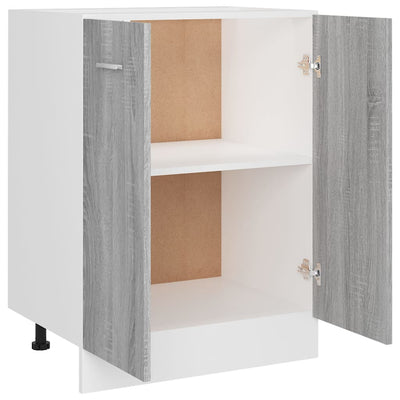 Alakaappi harmaa Sonoma 60x46x81,5 cm tekninen puu