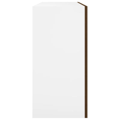 Riippuva kaappi ruskea tammi 80x31x60 cm lastulevy