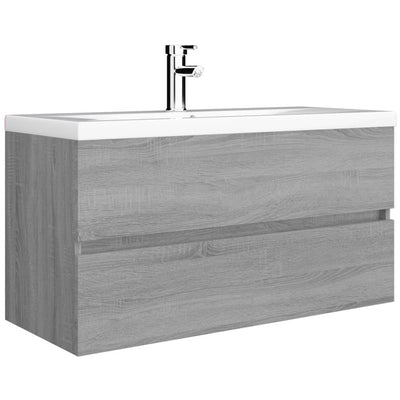 Allaskaappi harmaa Sonoma 90x38,5x45 cm tekninen puu