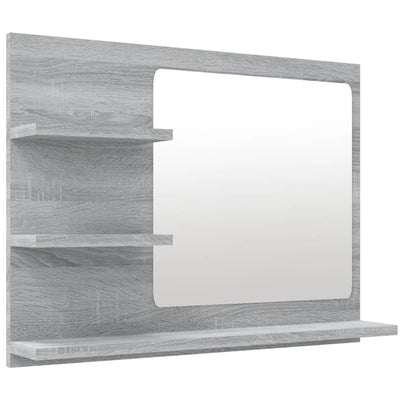 Kylpyhuoneen peili harmaa Sonoma 60x10,5x45 cm tekninen puu