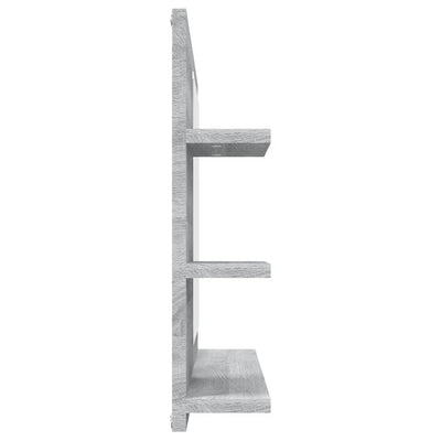 Harmaa kylpyhuoneen peili Destini 60x10,5x45cm (puinen)