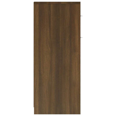 Kylpyhuoneen kaappi ruskea tammi 60x33x80 cm tekninen puu