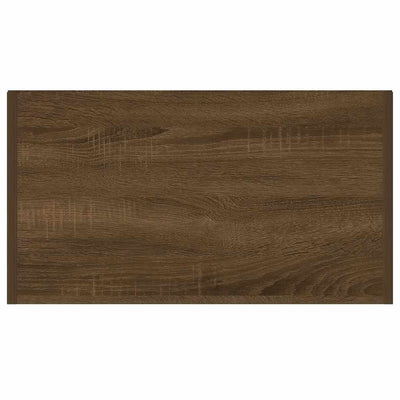 Kylpyhuoneen kaappi ruskea tammi 60x33x80 cm tekninen puu