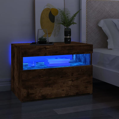 TV-taso LED-valoilla savutammi 60x35x40 cm