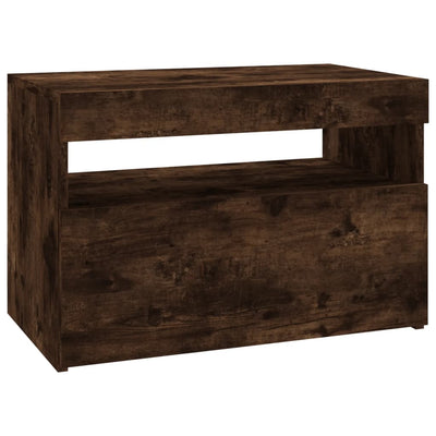 TV-tasot 2 kpl LED-valoilla savutammi 60x35x40 cm