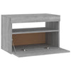 TV-taso LED-valoilla harmaa Sonoma 60x35x40 cm