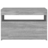 TV-taso LED-valoilla harmaa Sonoma 60x35x40 cm