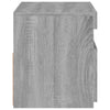 TV-taso LED-valoilla harmaa Sonoma 60x35x40 cm