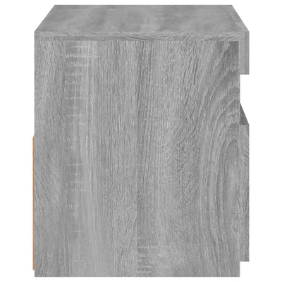 TV-taso LED-valoilla harmaa Sonoma 60x35x40 cm