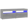 TV-tasot 2 kpl LED-valoilla harmaa Sonoma 60x35x40 cm