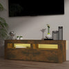 TV-taso LED-valoilla savutammi 120x35x40 cm