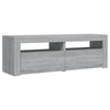 TV-taso LED-valoilla harmaa Sonoma 120x35x40 cm