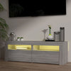 TV-taso LED-valoilla harmaa Sonoma 120x35x40 cm
