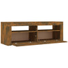 TV-taso LED-valoilla savutammi 120x35x40 cm