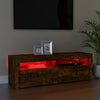 TV-taso LED-valoilla savutammi 120x35x40 cm