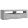 TV-taso LED-valoilla harmaa Sonoma 120x35x40 cm