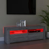TV-taso LED-valoilla harmaa Sonoma 120x35x40 cm